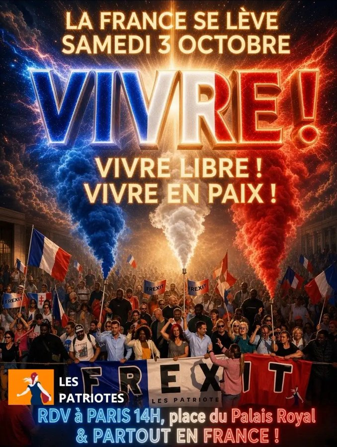 jmpapy127's tweet photo. POUR SAUVER CE QUI RESTE DE LA FRANCE ✝️
#LesPatriotes
SUR TOUS LES FRONTS
#ParrainageCitoyens👍
#Frexit🫶
#StopEuroNumérique🫷
#SoutienAuxAgriculteurs🤝
#Libertedexpression👌
#LibertéVaccinale👏
#AllianceSouverainistes💪
#AgirPourLaPaix✌️
#BrisonsNosChaines🥰
#CourageOnLesAura👊 https://t.co/lQZlWmjlrE