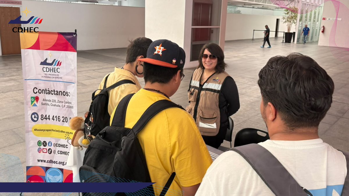 CDHEC's tweet photo. #BrigadasCDHEC En días pasados, personal de la Coordinación de Difusión y Capacitación de la #CDHEC, participó en un módulo informativo llevado por parte del ICOJUVE a las instalaciones de la UAdeC Campus Arteaga, en conmemoración del Día Mundial para la Prevención del Suicidio. https://t.co/uw8HNqTSVO