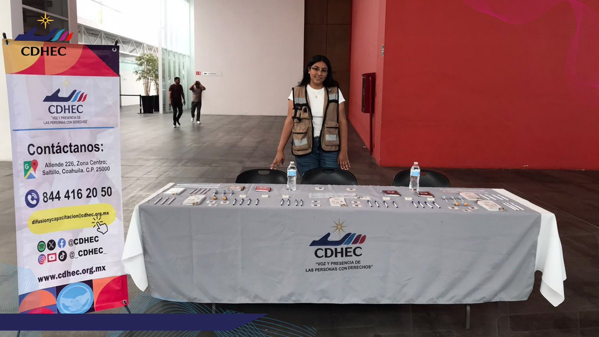 CDHEC's tweet photo. #BrigadasCDHEC En días pasados, personal de la Coordinación de Difusión y Capacitación de la #CDHEC, participó en un módulo informativo llevado por parte del ICOJUVE a las instalaciones de la UAdeC Campus Arteaga, en conmemoración del Día Mundial para la Prevención del Suicidio. https://t.co/uw8HNqTSVO