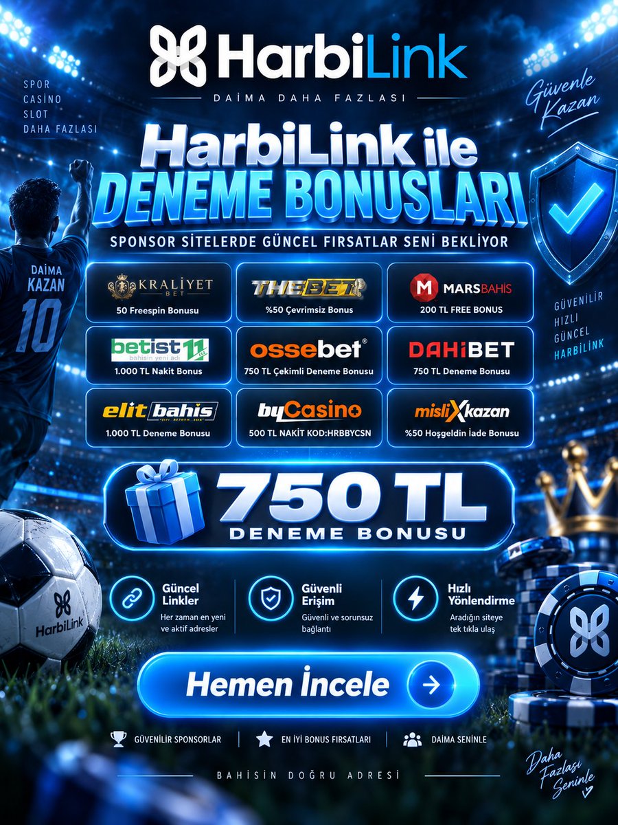13DenemeBonusu's tweet photo. 🎲 Günün casino fırsatları hazır! 🎯 750 TL deneme bonusu fırsatlarını ve güncel kampanyaları keşfet.
Yeni deneme bonuslarını ve kampanyaları şimdi keşfet. 🎁

🎁 https://t.co/qX6NhivkAZ
📲 https://t.co/WFx3w34mtP

#bahissiteleri #guncelbonus #kampanya https://t.co/P5xtsYW0Na