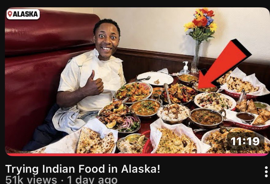 OMXSOUL's tweet photo. Look at what indian food done to this nigga. He looks happy asf https://t.co/UQD7Q1dLwX
