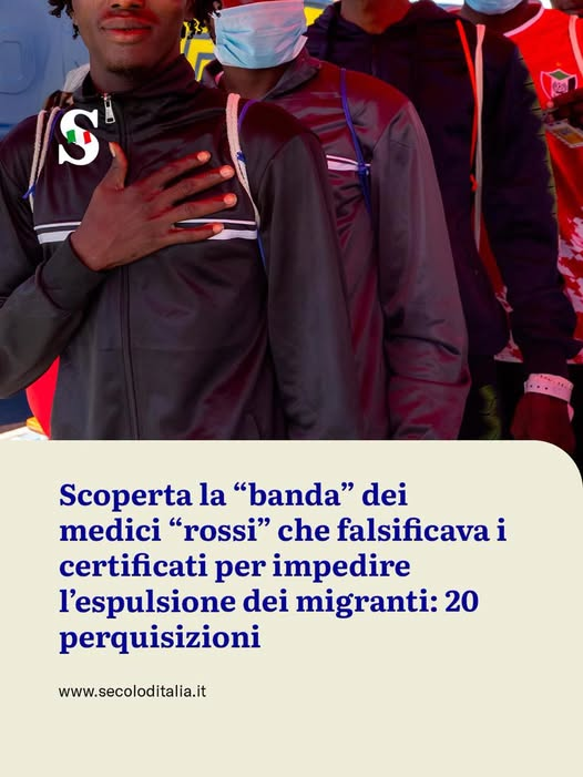 RobertoAvventu2's tweet photo. “Sono anarchica e antagonista, facciamo il culo agli sbirri”, diceva in chat la dottoressa. Falsi certificati medici per impedire l’espulsione e il rimpatrio dei migranti irregolari. Per ideologia politica, per soldi o forse per entrambi. La polizia di Stato, tramite il Servizio Centrale Operativo e la Squadra Mobile di Ravenna, è impegnata in un’attività di polizia giudiziaria finalizzata all’esecuzione di plurimi decreti di perquisizione locale, personale e informatica emessi dalla Procura di Ravenna nell’ambito di un procedimento concernente la presunta formazione e il rilascio di certificazioni mediche false, presumibilmente destinate a impedire il trattenimento di cittadini stranieri irregolari presso i Centri di permanenza per i rimpatri.
