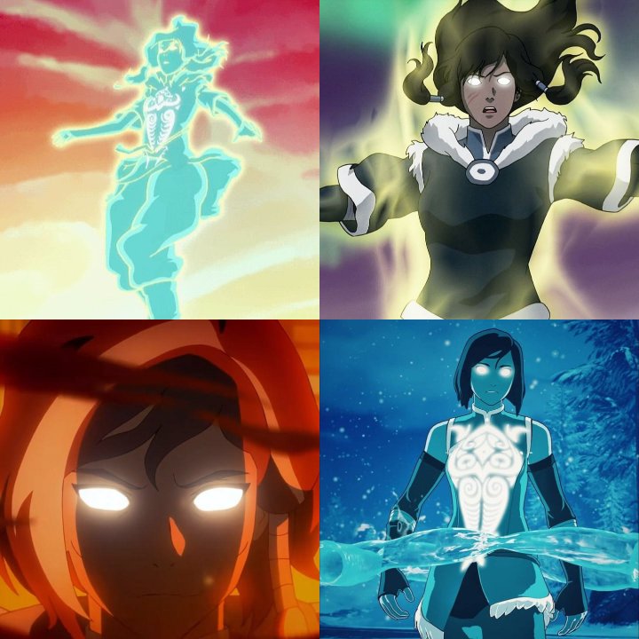 Maxwell637159's tweet photo. Fun fact: Korra is the only Avatar in history to display multiple visually distinct forms of the Avatar State. https://t.co/erNpu4U6jI