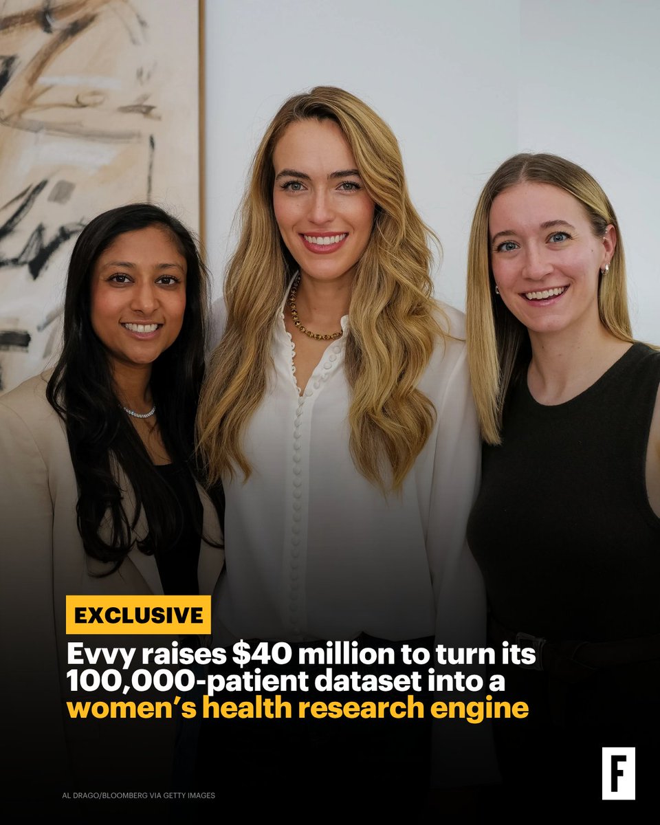 FortuneMPW's tweet photo. Today, Fortune is the first to report, consumer brand Evvy raised a $40 million Series B round, led by the firm Catalio Capital Management, which invests in novel diagnostics. https://t.co/brI2OBQ9FS https://t.co/DXS8R5uvEv