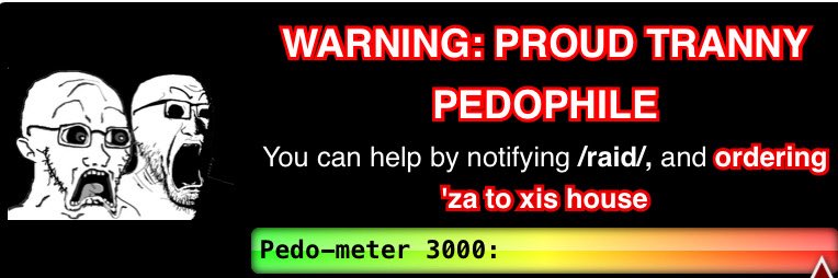 UglyBot299's tweet photo. This turbonigger is proud pedophile https://t.co/QZUWDI6Mep