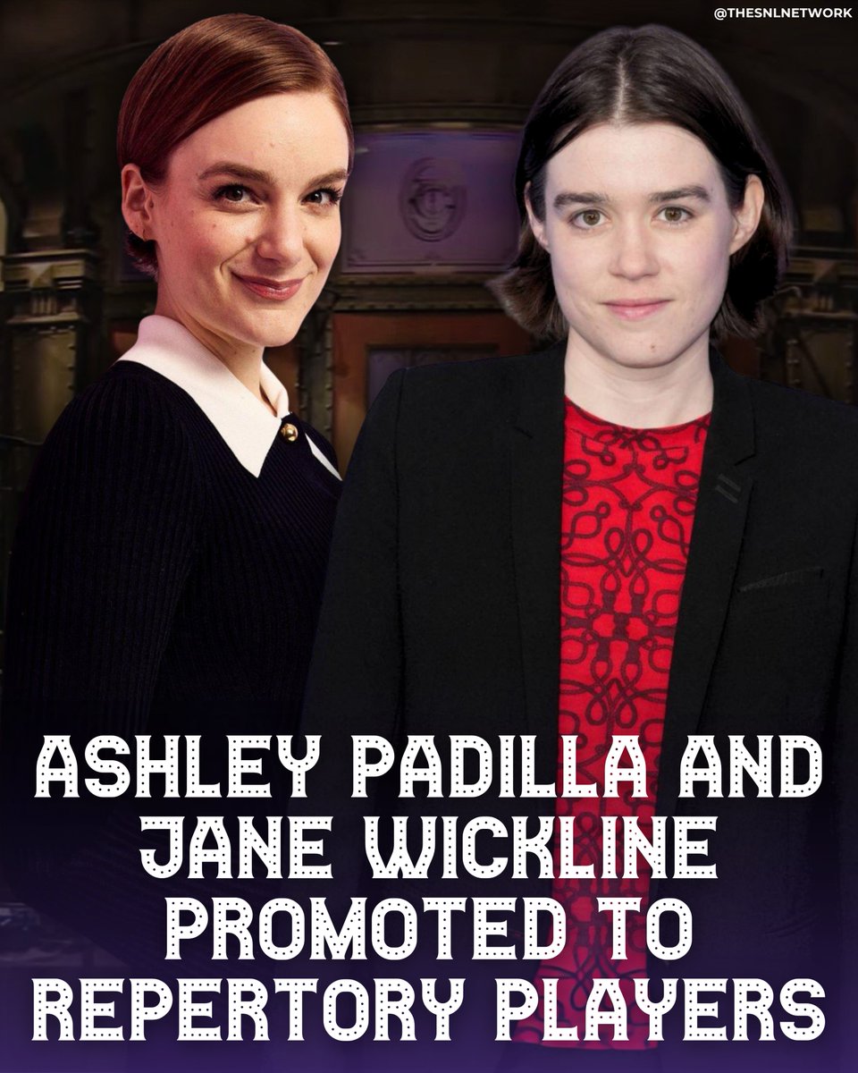 thesnlnetwork's tweet photo. BREAKING NEWS: Ashley Padilla and Jane Wickline have been officially promoted to #SNL Repertory Players! https://t.co/NSdh3gzi74