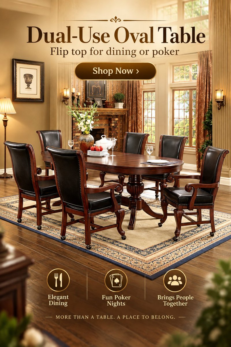 ambfurniture's tweet photo. On sale at https://t.co/OKr8shYHVW #diningroom #dining #decor #designer #furniture #homes #HomeImprovement #interiordesign #livingroom #poker #pokertable #gameroom https://t.co/Bczet4XpsU