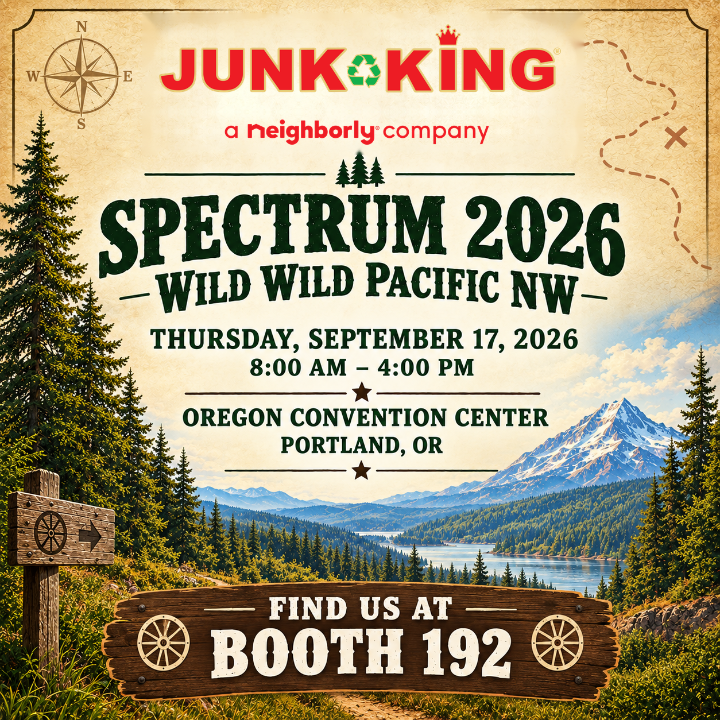 PortlandJunk's tweet photo. Portland property managers: we'll be at Spectrum 2026 this Thursday. 🤠

Stop by Booth 192 at the Oregon Convention Center to talk turnovers, cleanouts, and hauling for your communities.

📞 (503) 549-9022

#Spectrum2026 #MultifamilyNW #JunkKingPortland https://t.co/RYVHDLNBxo