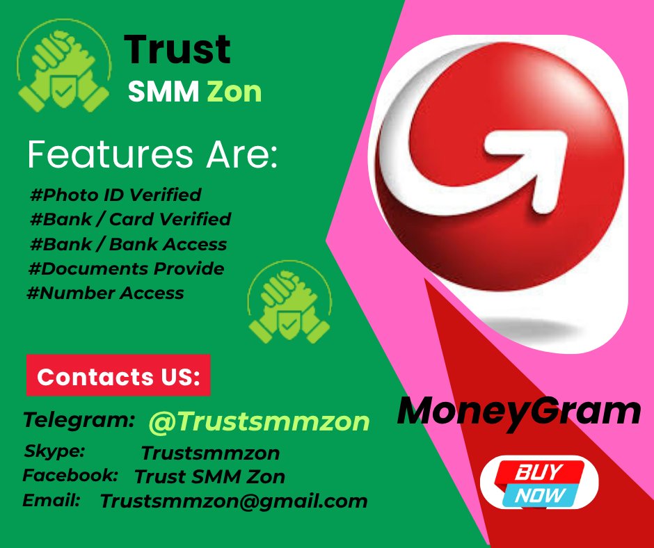 BadgettCan78218's tweet photo. Buy Verified MoneyGram Accounts: Security Tips for New Users

Required Services:
Telegram-  @trustsmmzon
WhatsApp-  +1(740) 707-9845
Gmail-  trustsmmzon@gmail.com

#Ireland #singapur #Denmark #Kenya #Germany #Sweden #Italy #Isrile #Norway #canada #England #USA #UK #Verified https://t.co/LLTxO3HIwx