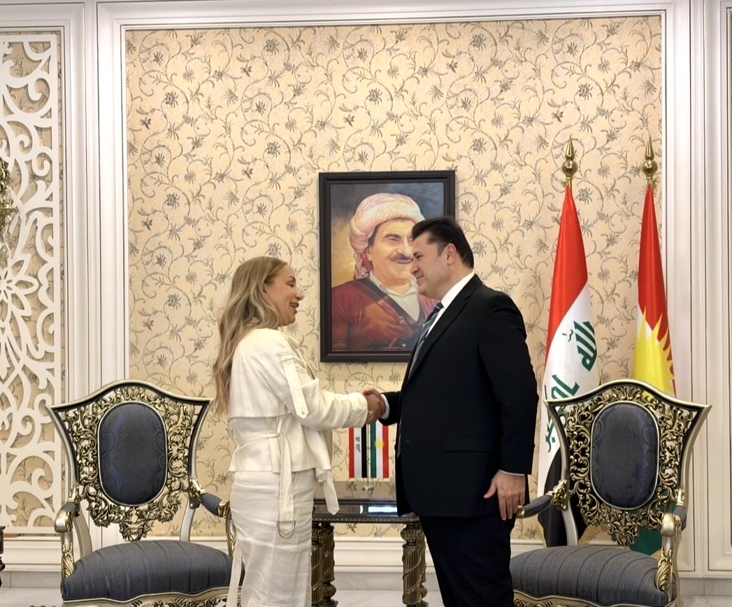 KRG_Coordinator's tweet photo. Today, I welcomed Ms. Mine Krall, Senior Strategic Adviser at EUAM Iraq, accompanied by Ms. Zubida of UNODC. We discussed cooperation on organised crime, counter-narcotics, security and law enforcement, focusing on capacity-building and information exchange. https://t.co/8BrzphDW25