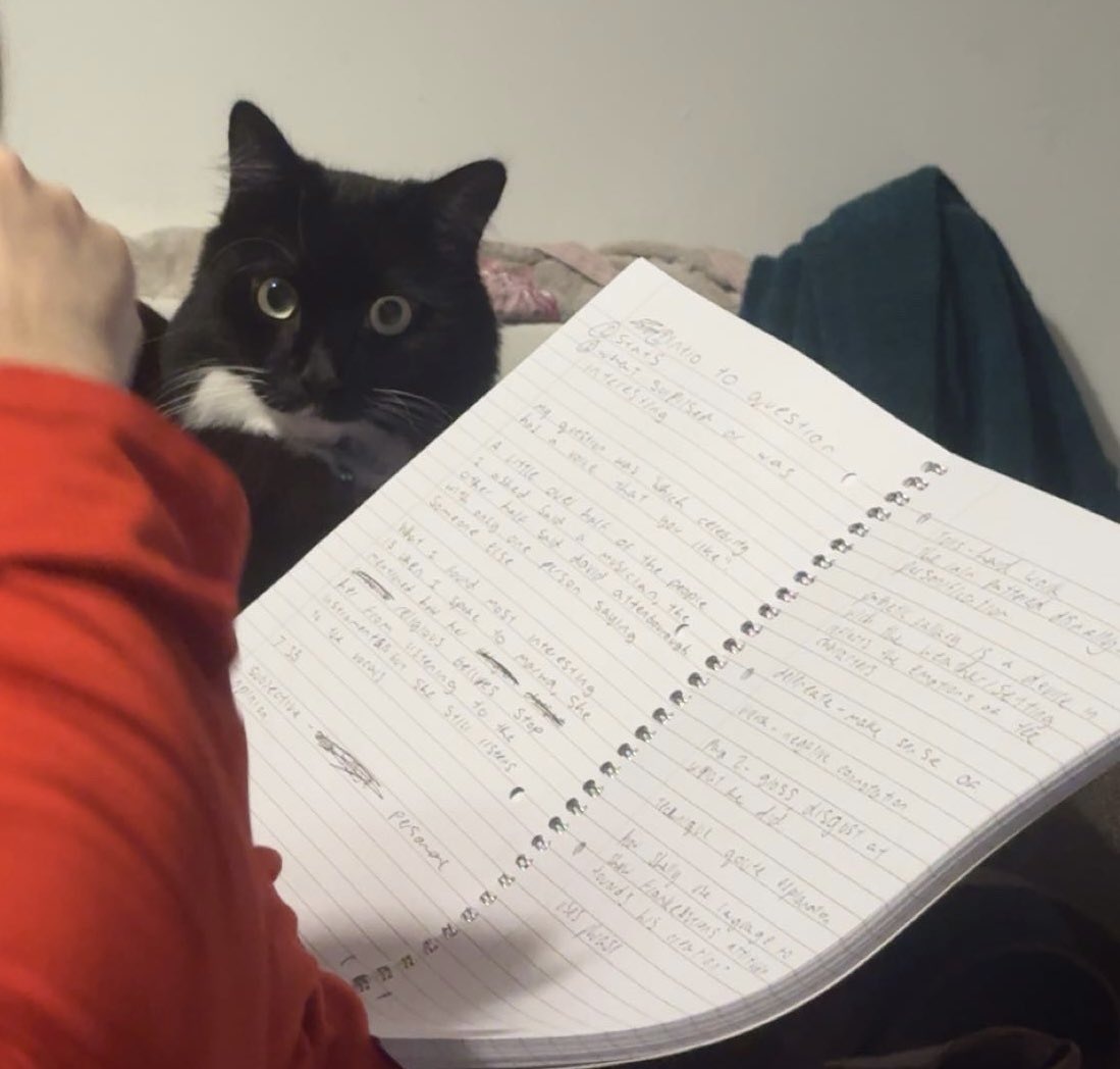 ghostimelo's tweet photo. He is so disappointed in me he saw my studying and knows he gonna be getting cheap food for the rest of his life https://t.co/zeHCPX80Gy