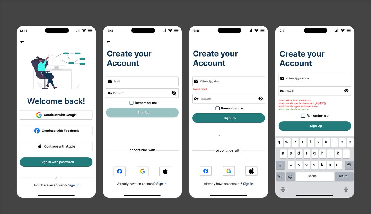 CreativeWisdom's tweet photo. A good first impression gets you interested.

A good onboarding experience gets you started.
For ARC, I wanted the sign-up flow to feel simple while still giving users clear feedback when something goes wrong.

02 — The First Step.

The journey continues. 👀
#ProductDesign #UX https://t.co/rqhhmuNCe1