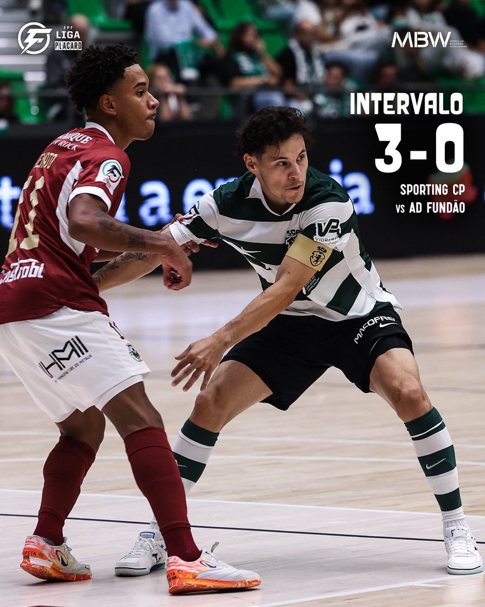 SCPModalidades's tweet photo. #FutsalSCP | ⏸️ Os Leões vão para o descanso na frente do marcador! 👊
⚽ Wesley, Rúben Teixeira e Tomás Paçó
3-0 // #SCPADF https://t.co/w7q7HRY6L0