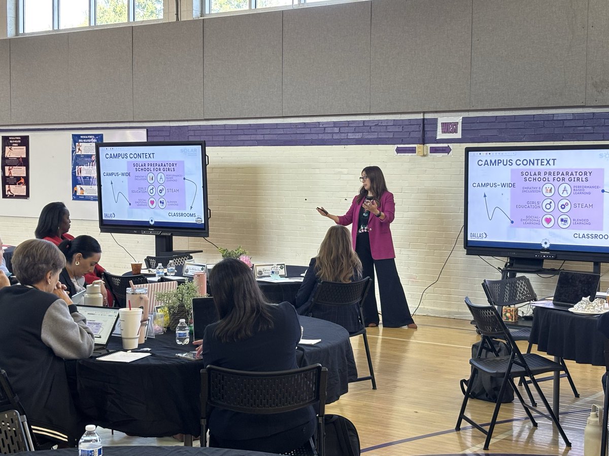 Region6_DISD's tweet photo. A huge shoutout to @SolarSTEAMGirls for an amazing day of learning with our Region VI principals! We are especially grateful to the teachers and students who opened their classroom doors and allowed us to observe their excellence in action. What an inspiring day! https://t.co/NgVMcPRadR