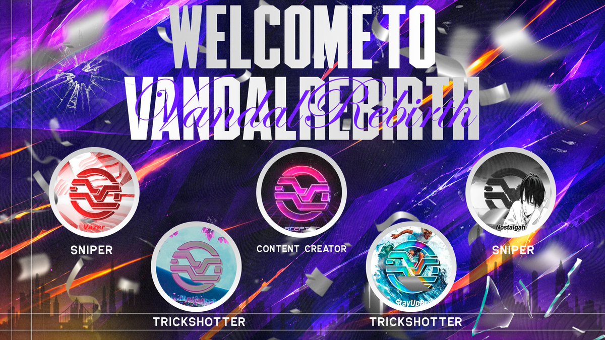 ohzjsh's tweet photo. Welcome the lads into @VandalRebirth 🔥 https://t.co/wYoMwIRZ9n