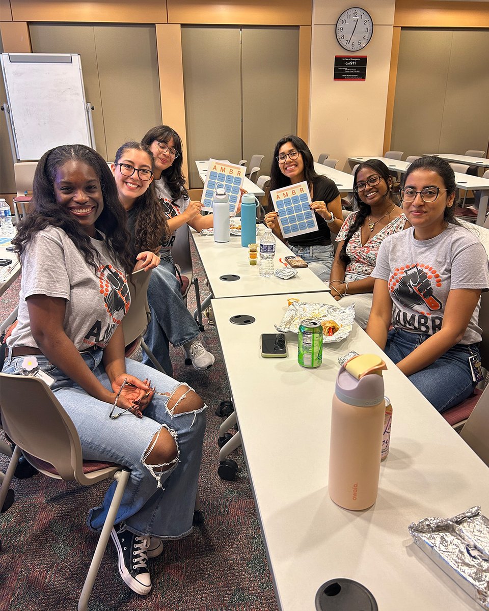 MDA_UTHGrad's tweet photo. A tradition worth celebrating! 🎉 The Association of Minority Biomedical Researchers (AMBR) came together today for AMBRunch, with good food, bingo, and plenty of opportunities to connect.

Cheers to another year of celebrating community and keeping the AMBRunch tradition going! 🥳

#WeAreGSBS