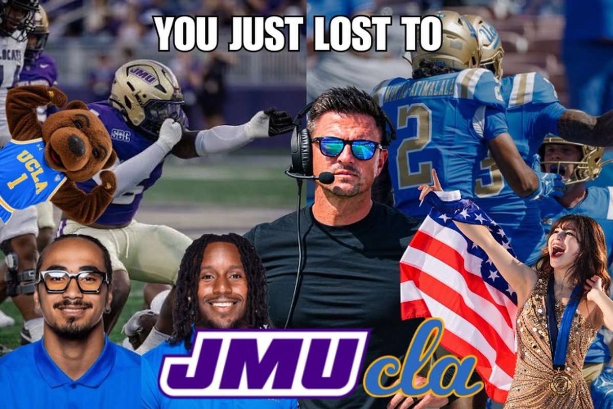 BoiseStateBruin's tweet photo. @UCLAStories bro I love #JMUCLA but at least make something that isn't AI garbage https://t.co/bhvQrn6CQl