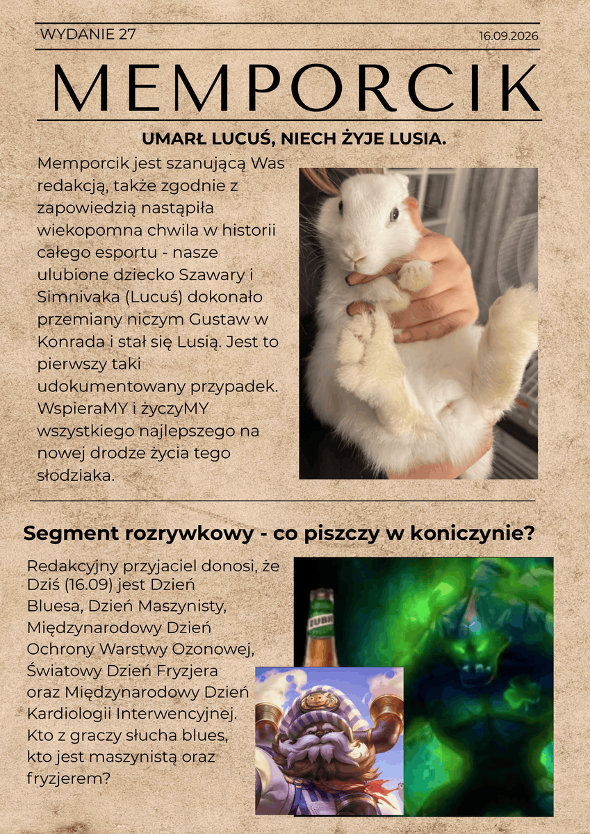 Memporcik's tweet photo. Admin1 walczy z crunchem przed LAN'em, ale za to Admin2 i @DraQose dowieźli wam mocne gówno. W środku update co do dziecka sympatycznej pary z LODIS, klasyczny segment rozrywkowy+zwierzęta, podsumowanie streama u Pedro i żarciki w obozie Misiów Lodisiów. ZapraszaMY do lekturki. https://t.co/0MzJglx8CF