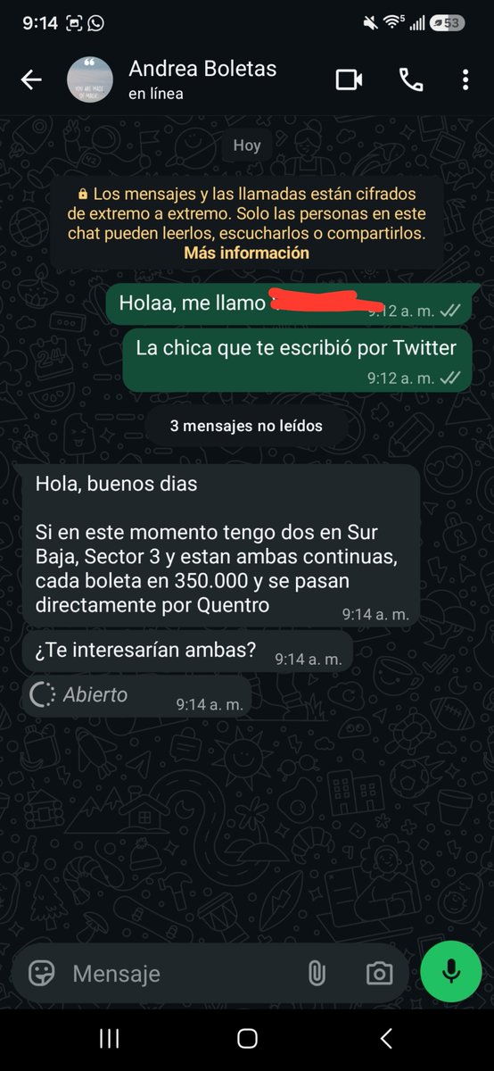 Val3avco's tweet photo. Vengo a exponer mi caso @MarinAndreaaa0 me estafó a una amiga y a mi con supuestas boletas para bts en Bogotá el 3 de Octubre.
 
Nos dejó de responder una vez le enviamos el dinero y nos ha bloqueado de Twitter y WhatsApp.

NO LE CREAN

Adjunto todas las pruebas https://t.co/6OT2Ge4aRb
