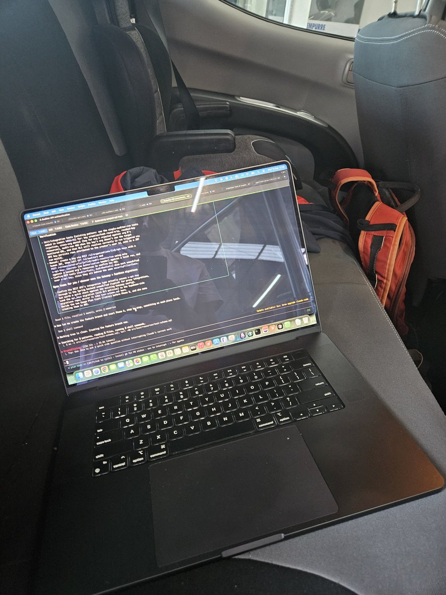 tmoreira2020's tweet photo. Working today on improving the API coverage of @37audits so I can expose it later as a MCP server. Doing that while I'm replacing the windshield of my monster truck 😉 https://t.co/RXv98VuFSz