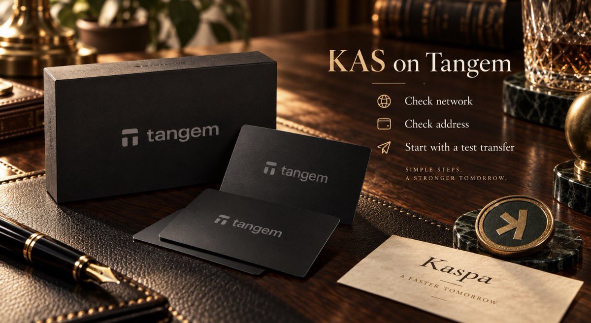 YStan__'s tweet photo. Good morning, Kaspa fam ☀️

Hours researching kaspa:native .
Ten seconds checking the withdrawal address.

That’s the wrong part to speed-run.

@Tangem supports native KAS on the Kaspa network. You don’t need a bridge or a wrapped token just to hold it in your hardware wallet.

But the wallet doesn’t replace your final check:

→ Get the receiving address from your own Tangem app
→ Match the withdrawal network: Kaspa
→ Check the full address, amount and fee
→ Start with a small test transfer and confirm receipt

I’m all for getting excited about Kaspa.

Just don’t let that excitement press “confirm” for you 🔐

YStan/Tangem ambassador