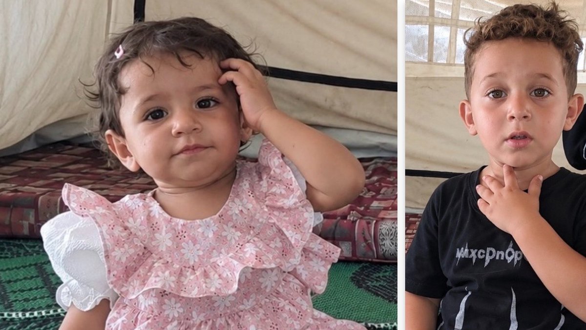 swilkinsonbc's tweet photo. Hudhaifa &amp; Sham Walid Jibril Helles, &amp; their mother Aya Al-Ajla were killed when the israeli-bombed building collapsed in Gaza City last night https://t.co/1IehRDhw9y