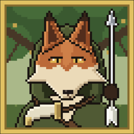 merrymenloot's tweet photo. Legend 1 of 16: Robin Hood.

A red fox in a Lincoln-green hood, hunting horn at his side, silver arrow in hand, under the Major Oak. The outlaw who took from the rich and kept the forest open to the poor.

One legend hides in every 1,024 Outlaws. Which one is a second roll. https://t.co/OEreHrnQhY