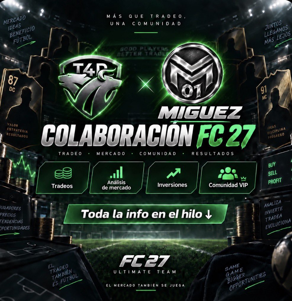 miguez01_'s tweet photo. Renovamos un año más con los mejores 👑

Desde ya mismo pasando tradeos para sacar muchas monedas en mi Discord 👇

https://t.co/FjqHq2S1FC https://t.co/UZKbuidE5v