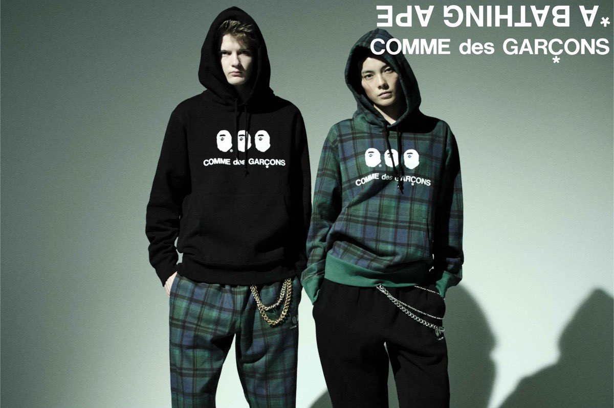 uptod4te's tweet photo. BAPE®︎ x COMME des GARÇONS 2026年秋冬コラボコレクションが国内9月23日（水）より発売 【WEB抽選あり】 【 A BATHING APE® BAPE CDG コム・デ・ギャルソン 新作 26FW 】
https://t.co/eb15J0GJcO https://t.co/IDQzXNI4UJ