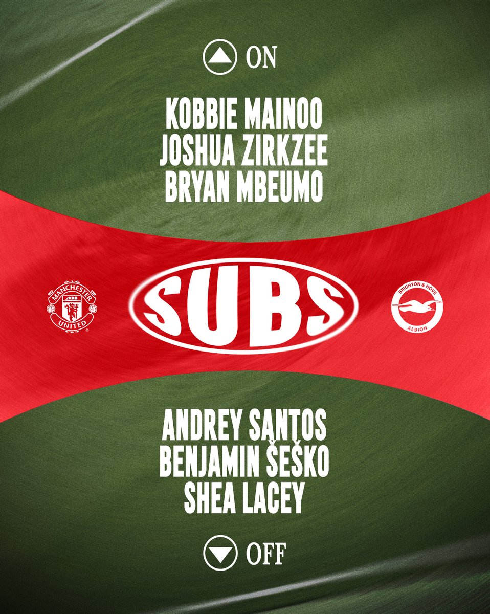 ManUtd's tweet photo. We respond by making three changes 👊 https://t.co/grnr2gKNYn