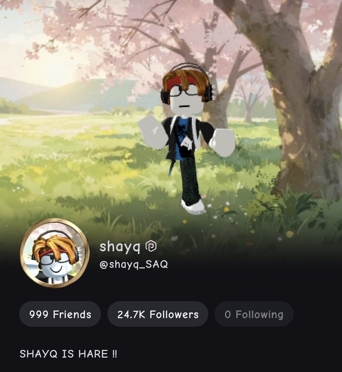 shayq170's tweet photo. Dear Roblox, please support the Arab community and give the verified badge to Arab creators who meet all your requirements. We deserve your attention!
@Roblox https://t.co/xRCOhbP0BR