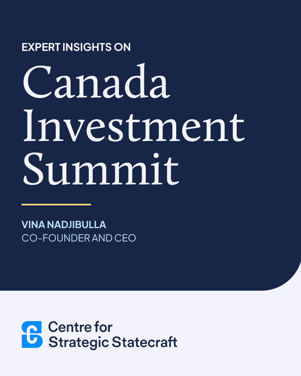 StatecraftOrg's tweet photo. Investment can help Canada build more at home and diversify trade. But where it comes from and whether it involves sensitive sectors matter too.

@VinaNadjibulla  on Canada’s investment choices, in @POLITICO and @globeandmail 

Read more in the comments below. https://t.co/nNeM4avko5