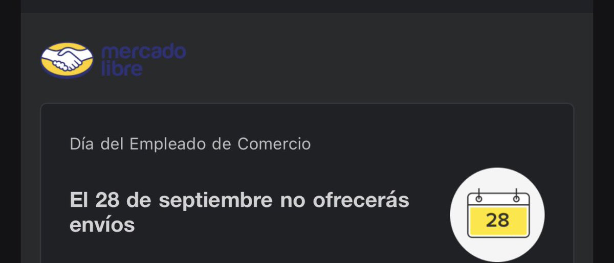 vmenditto's tweet photo. 📣El 28/9 no hay supermercados no shoppings . Solo comercios barriales . Atencion día empleado del comercio https://t.co/oCIqOmtcJc