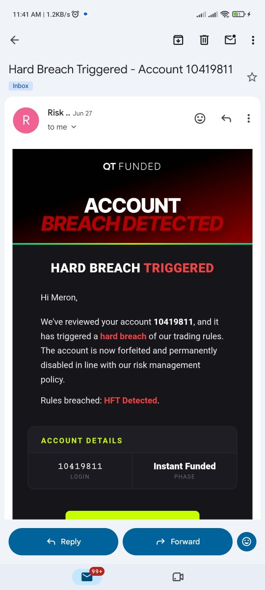 mon_rand29186's tweet photo. @QtFunded is the only propfirm that can deny one payout for 3 different reasons in like 3 months, like first they deny the frist time which was false and i take to  them nd fix it , the i requested again nd deny for other reasons which is false and asking to request again nd deny https://t.co/dDrkNCzcxd