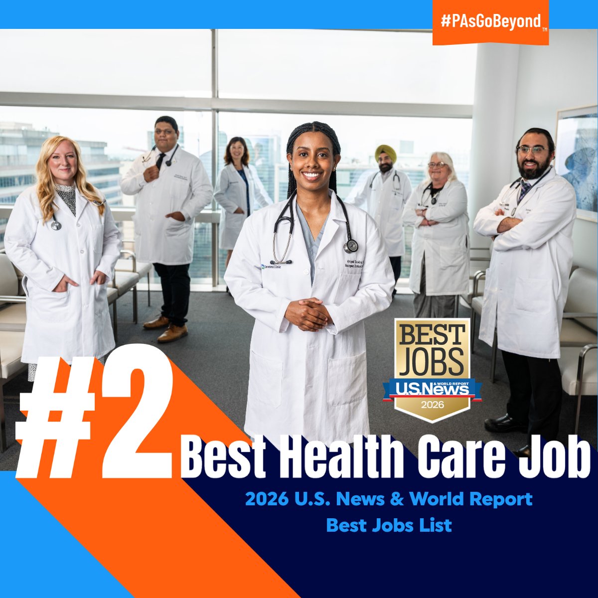 PAsofSC's tweet photo. The physician associate profession is ranked the #2 healthcare job — a reflection of the impact the profession continues to have. This #PAweek, we’re celebrating more than 200,000 PAs delivering exceptional care nationwide. @aapaorg #PAsGoBeyond https://t.co/7pES5oryfS