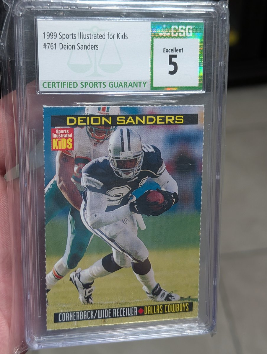 FF_Nemesis_00's tweet photo. @CardPurchaser 1999 S.I. for Kids #761 Deion Sanders - CSG 5 https://t.co/2hZXi3ZIJR