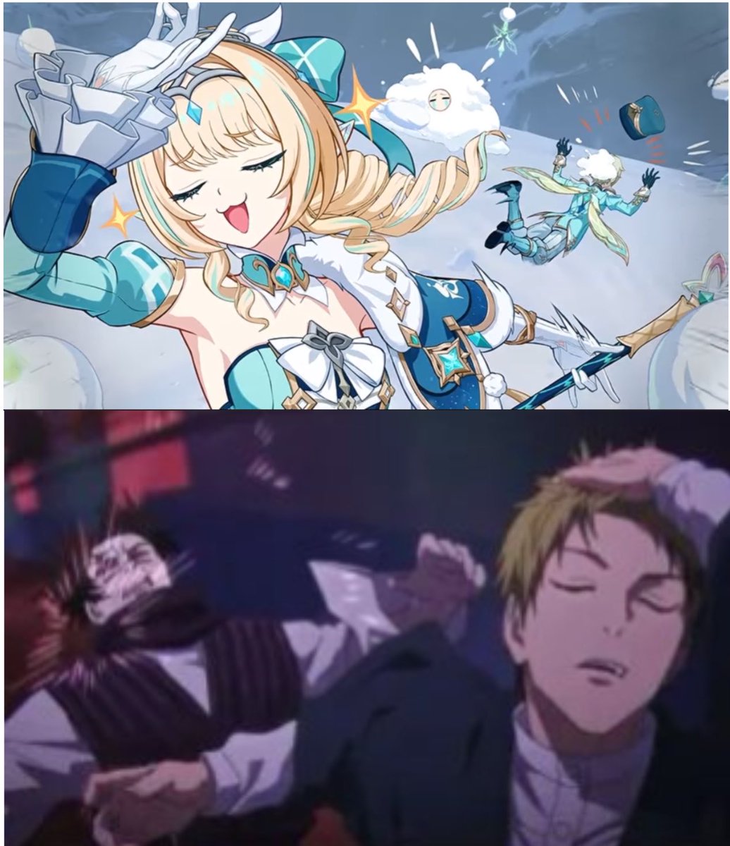 LAVENDERbutrfly's tweet photo. NOTHING BUT MEMES~
.
.
.
Honestly, it’s this alone that makes me love her cherecter so much^^, a definite must have!
#VesnaTeaser #GenshinImpact
 #Snezhnaya #Hoyovers https://t.co/52Dbp7HZN9