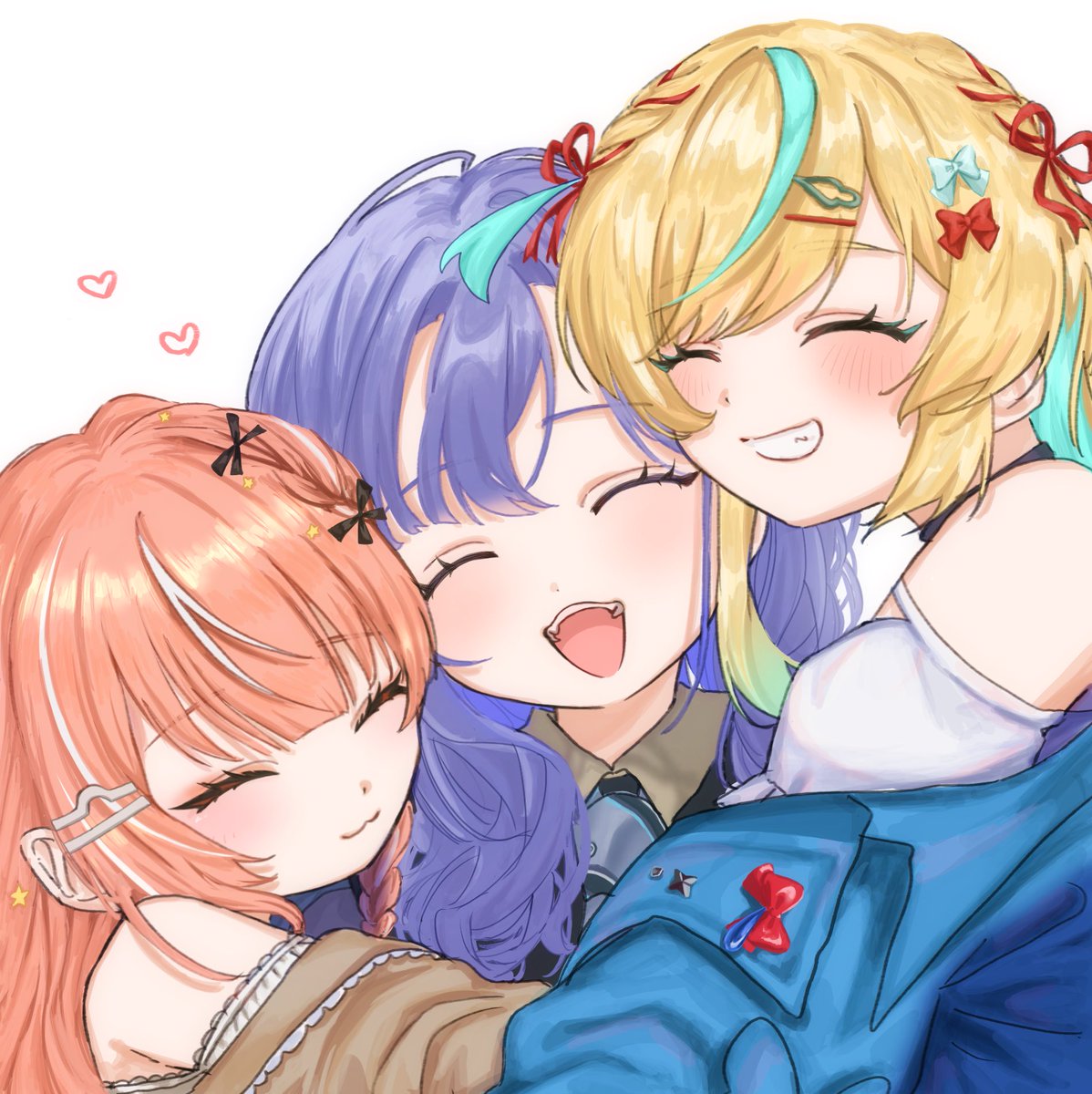 pponttpont's tweet photo. ぷぎゃりて🧡💙🩷
 #絵画らしぃ  #ぽんとれーと  #はひふへポートレート https://t.co/aosGuI1otd