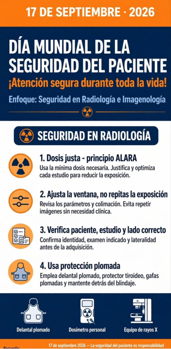 gresin58907's tweet photo. Proteger al paciente del exceso de radiaciones ionizantes es nuestro deber. https://t.co/hfGzSrgICo