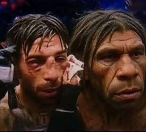 kokosuper24's tweet photo. @Topuriailia Your face ate all of Justin’s jabs like a magnet pulling metal bars. And yet you still have the nerve to accuse Justin of cheating ? You got turned into a neanderthal. Cope harder  ! https://t.co/8jacv30Z2Y