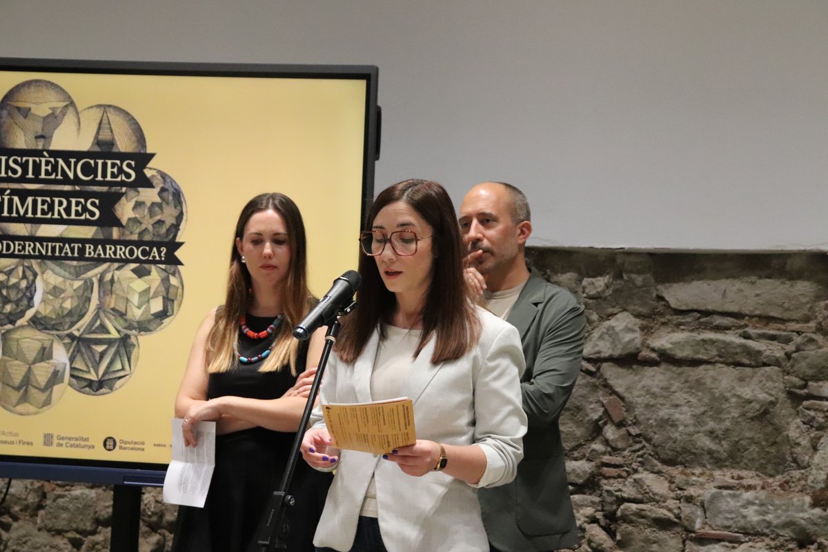 museudelbarroc's tweet photo. 🌟Inauguració de l'exposició temporal PERSISTÈNCIES EFÍMERES. UNA POSTMODERNITAT BARROCA? 

Amb Tània Infante, regidora de @manresacultura, Anna Comas, directora del @museudelbarroc @museudemanresa, Ricard Mas, comissari i Marc Aloy, alcalde de @ajmanresa https://t.co/39FgYvXcU7