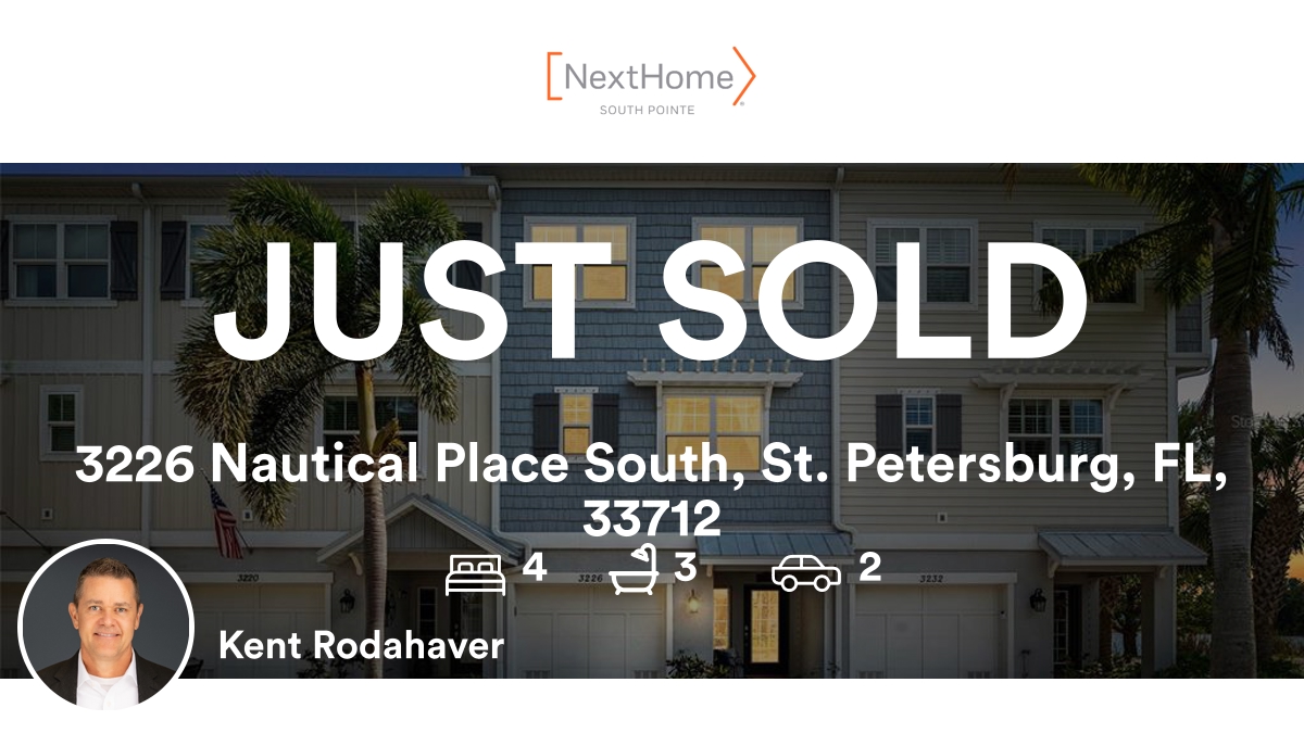 SunshineBayLife's tweet photo. 🛌 4 🛀 3 🚘 2
📍 3226 Nautical Place South, St. Petersburg, FL, 33712

My latest sale on RateMyAgent.
https://t.co/xuhwY0KLmY

...
#RateMyAgent #RealEstate #NextHomeSouthPointe #KentRodahaver #Renowned #StPeteRealEstateExpert #JustSold https://t.co/bDF0gltLih