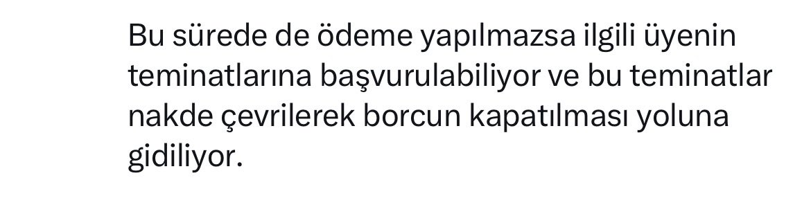kapusuzNazir1's tweet photo. Aşağıdaki uzun açıklamada gözden kaçan ne biliyor musunuz?

Fon temerrüte düşerse “teminata başvurulur”

Peki teminat ne? Riskli serbest fonlar!

O fonlarda misal hedef holding hissesi 400 TL’den teminat verilmiş şimdi değeri 23 TL!!

Geçmiş olsun. 

Hadi hedef holding hissesi alanı anlarım riski de kaybı da yüksek. Risk almış derim

Ancak risk almayan likit para fonuna para yatıranın teminatı 20’de birine düşmüş bir fon!

Ne ala soygun ne ala! 

Bankalarda karşılıklar tebliği vardır. Hangi teminat hangi derecede karşılık ayırmanızı belirler. Misal kredi karşılığında devlet tahvili varsa kredi batsa bile karşılık ayrılmaz teminat oranı %100’dür ama ipotek varsa %50, kambiyo senedi varsa teminat değeri %20 dir. Teminat değeri bu oranlarla çarpılır kalana karşılık ayrılır vb

Koskoca devlet insanların parasını yatırdığı likit fonlar için böyle bir düzenleme yapmamış! Teminatı olmayan (daha doğrusu erimiş) likit fon mu olur? 

Sizce bilerek mi yapmadı!