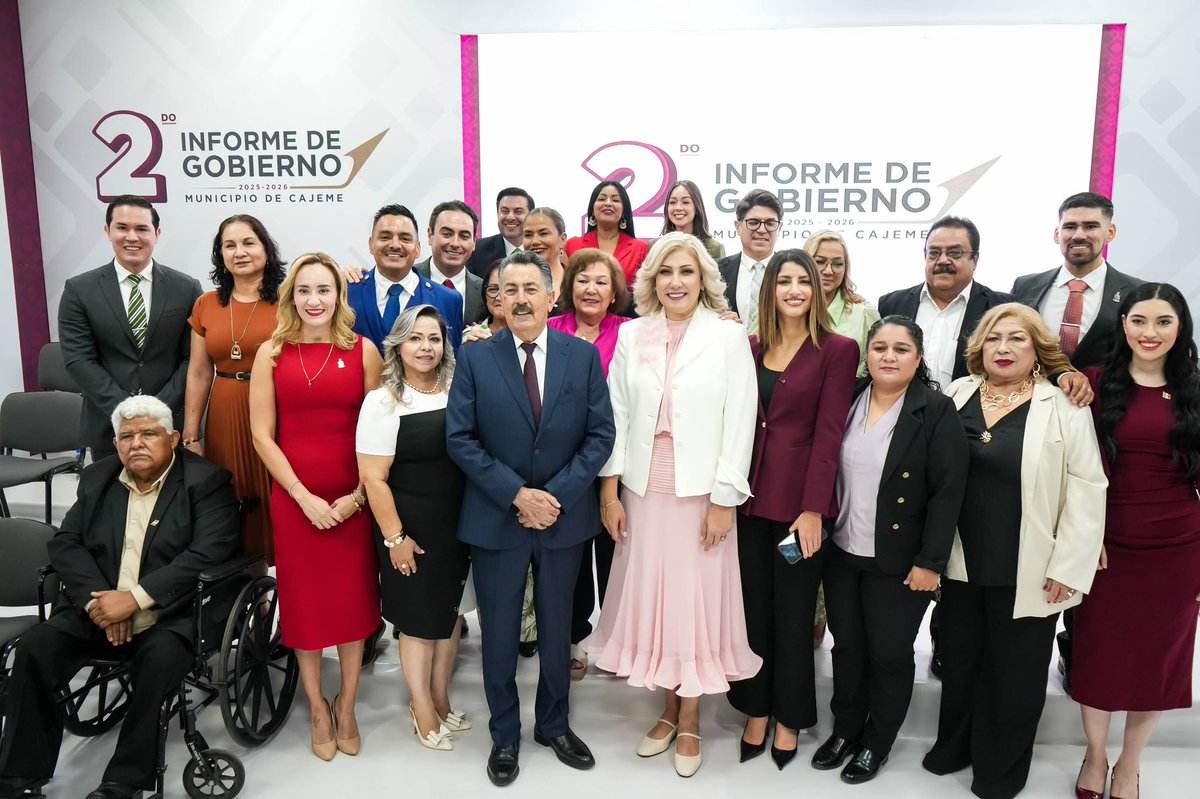 PaulinaOcanaE's tweet photo. En representación de nuestro gobernador @AlfonsoDurazo, acompañé a mi amiga Claudia Santacruz en su Segundo Informe de Gobierno.

Hoy Cajeme avanza con proyectos que se sienten: más vivienda, la tecnificación del Valle del Yaqui, la modernización del aeropuerto y el rescate de espacios como la Laguna del Náinari y el Parque Infantil Ostimuri.

Seguimos haciendo equipo para que vengan más oportunidades, más inversión y más bienestar para las familias cajemenses.