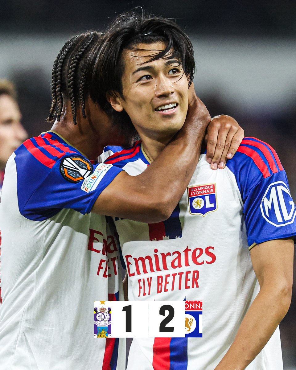 Ligue1_ENG's tweet photo. Lyon wins on the road against Anderlecht in the #UEL 🦁🙌 https://t.co/50EImrPLEr