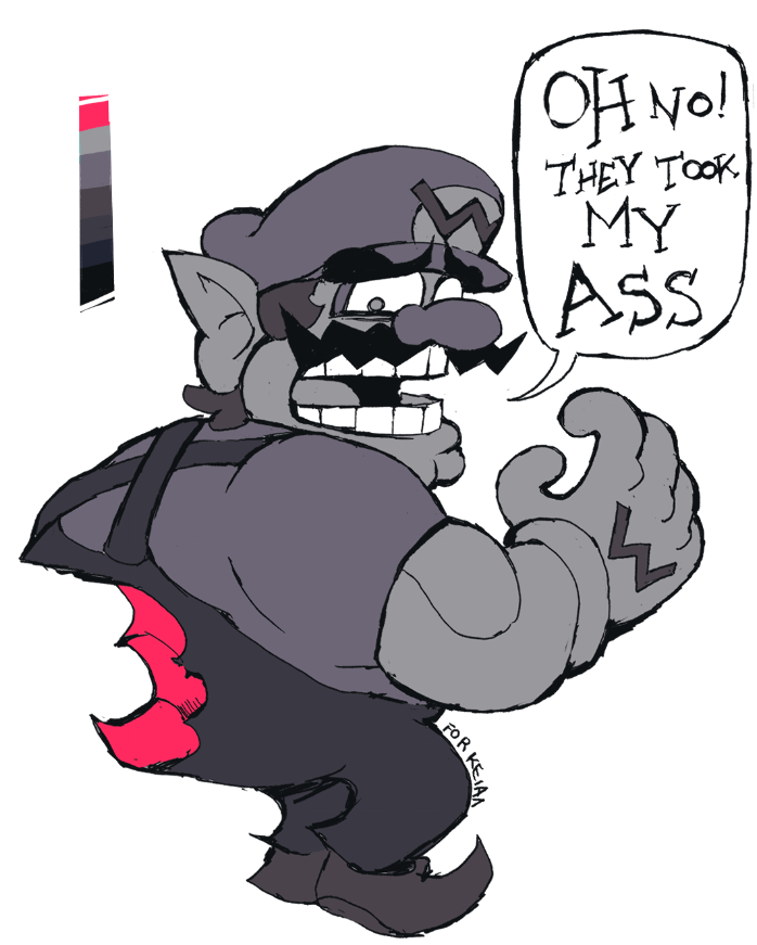 GENCZILLA's tweet photo. Wario Sketch https://t.co/HxgbqROUHJ