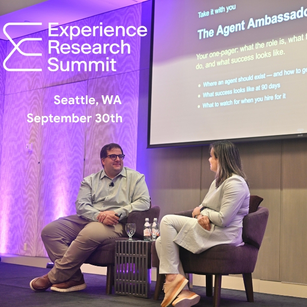 Sprig's tweet photo. Join us in two weeks for our next Experience Research Summit in Seattle!

We'll come together at the Edgewater Hotel on September 30th for a private, half-day event to discuss the state of the research industry, such as how AI is reshaping the way research teams work and influence product decisions. 

Seats are capped at 50 to allow for intimate peer conversations, so if you lead a research or insights team, apply now: https://t.co/iRXv7n1TyR