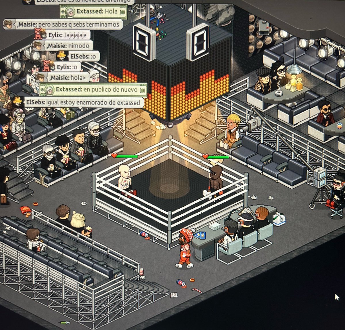 habboclipTV's tweet photo. YA ESTAMOS POR AQUÍ!!
En 15 min comienza la velada de boxeo!! 
Vente y disfruta de un eventazo épico🏆 https://t.co/K7mSFmd9Lv
