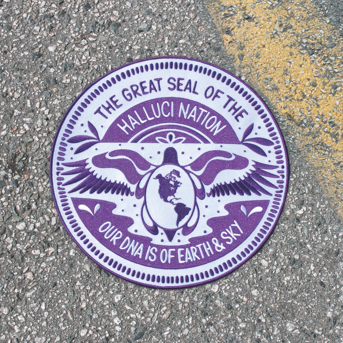 atribecalledred's tweet photo. Today, we are celebrating 10 YEARS OF #WEARETHEHALLUCINATION

To celebrate 10 years, we’re launching a new run of limited-edition vinyl and merch and unveiling our new seal, beautifully designed by Morningstar Designs.

Get first access here: https://t.co/uX7Box02np https://t.co/HvaK7PYJz8