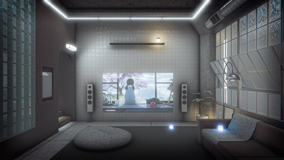 Neomance's tweet photo. Home And Hangout For Quiet Gatherings
静かな集まりのための居場所

World : Room Ombrophile
Author : fujito88

#VRChat_world紹介 #Neo写真 https://t.co/03BotLPFTU
